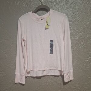 NEW.All in Motion Women's Light Pink Long Sleeve Tee XL